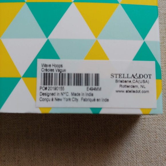 NWT Stella & Dot Wave Hoops - Picture 4 of 4